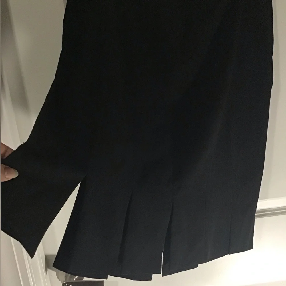 City Silk Black A-Line Women's Skirt